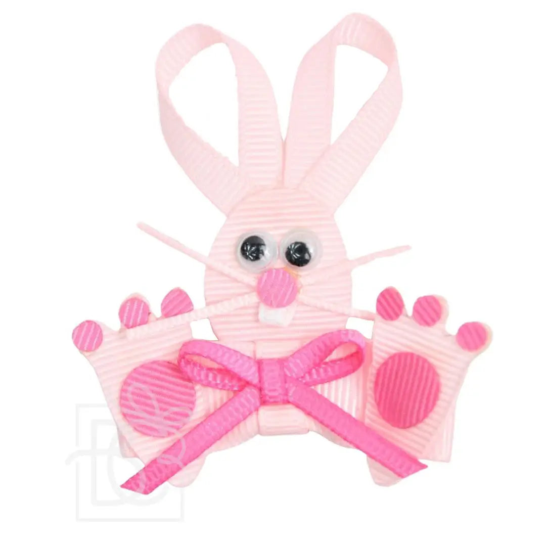 Pink Bunny on Pinch Clip