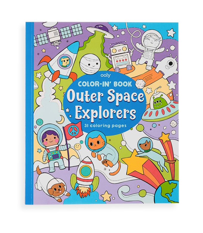 Color-in' Book: Outer Space Explorers