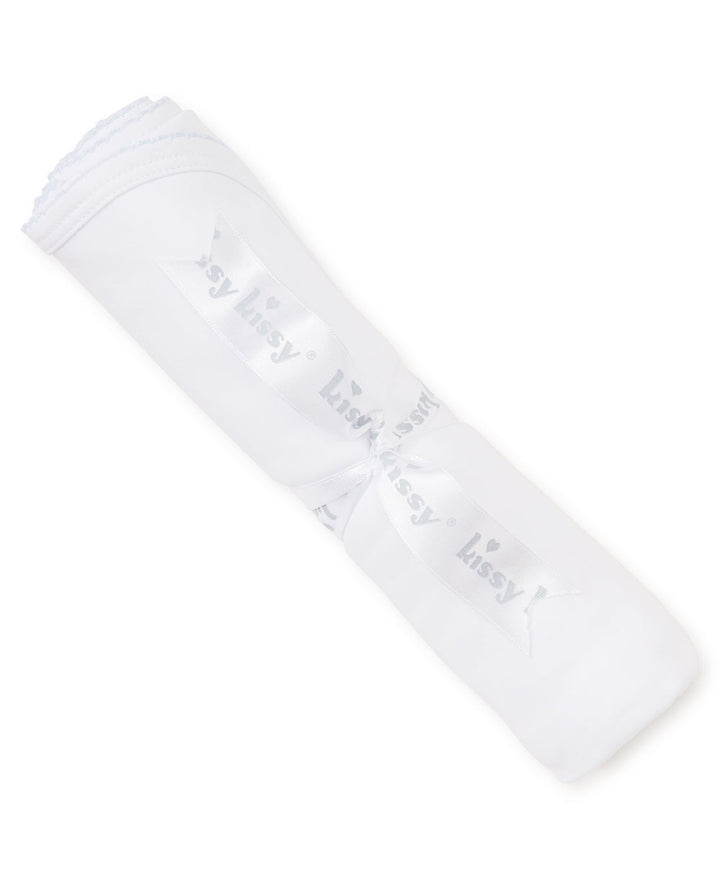 White/Pink Kissy Basics Blanket