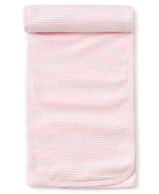 Pink Simple Stripes Blanket