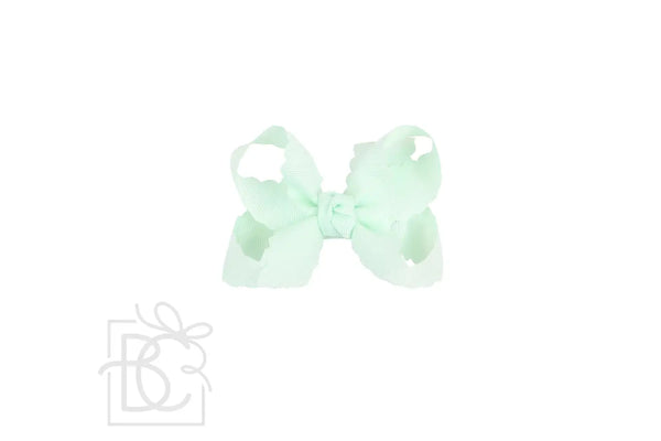 Medium Scalloped Bow on Clip