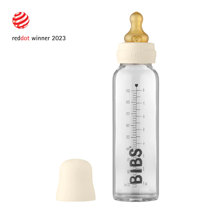 Glass Bottle- Complete Set- Ivory