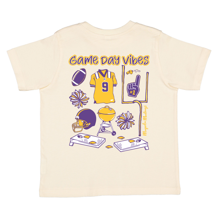 Game Day Vibes Purple/Gold Tee