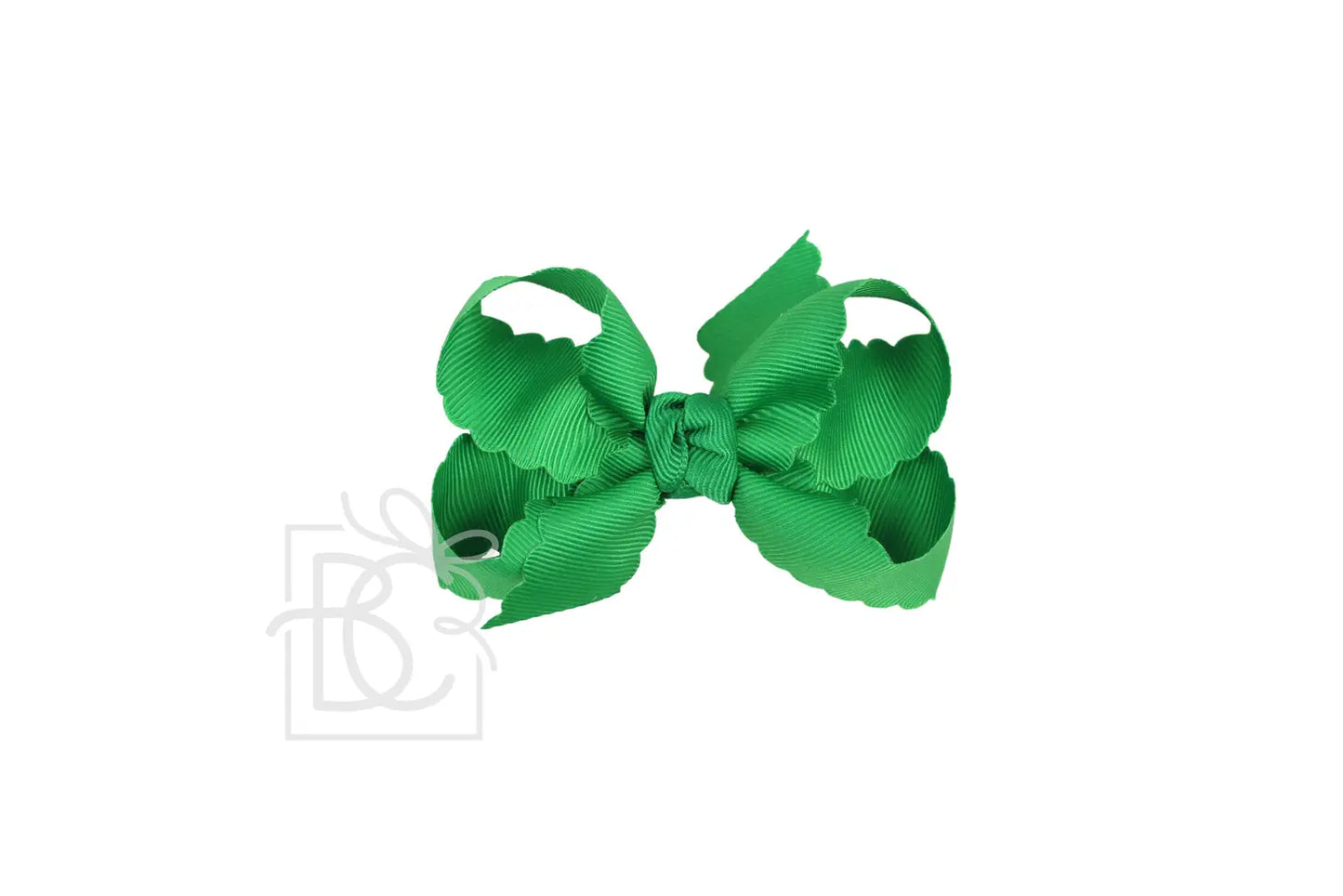 Medium Scalloped Bow on Clip