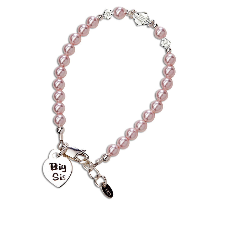 Big Sis (Pink) Sterling Silver Big Sis Child's Bracelet