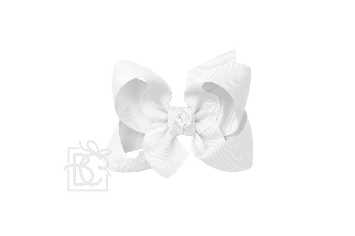 Large Signature Grosgrain Double Knot Bow on Clip