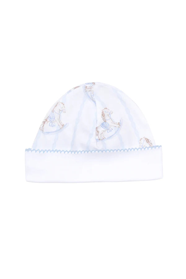 Blue Rocking Horse Baby Hat