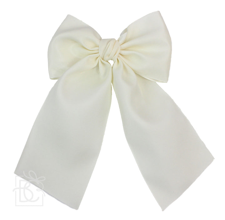 Opaque Satin Bow w/ Euro Knot & Tails
