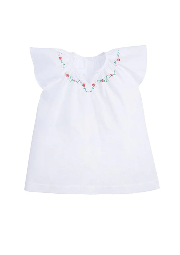 Embroidered Blouse - Strawberry