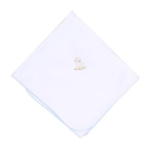 Little Quacker Embroidered Receiving Blanket