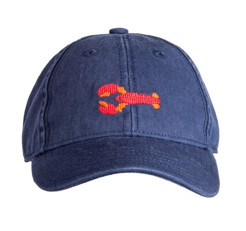 Kids Lobster/Crawfish Baseball Hat - Navy
