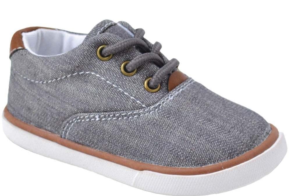 Gray Canvas Toddler Sneakers