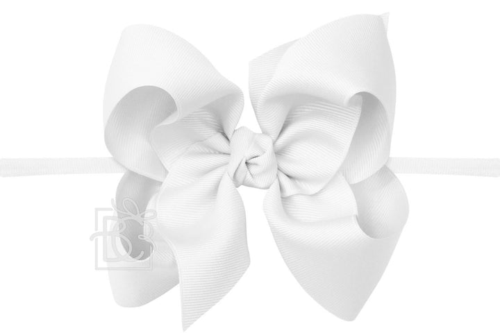 Extra Large Pantyhose Headband With Signature Grosgrain Bow