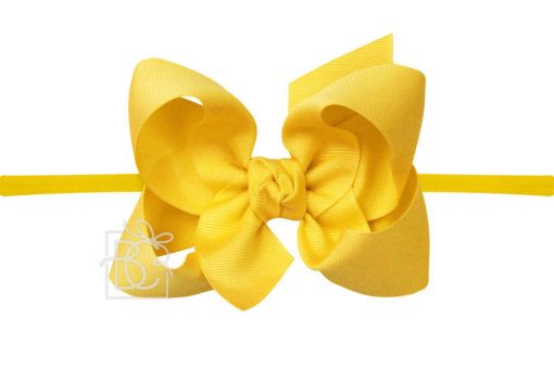 Large Pantyhose Headband With Signature Grosgrain Bow