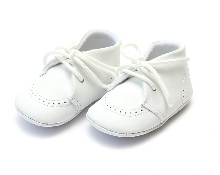 Benny Leather Brogue Oxford Crib Shoe (Infant)