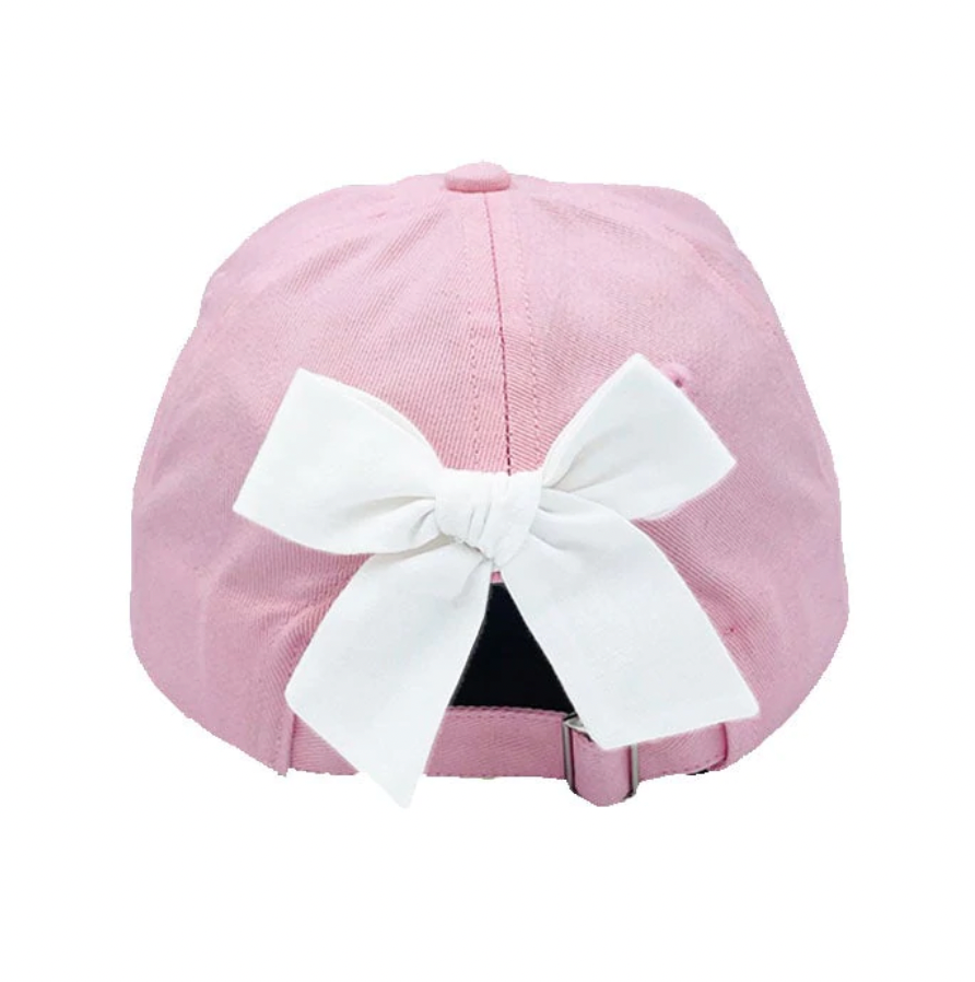 Pink Bow Baseball Hat