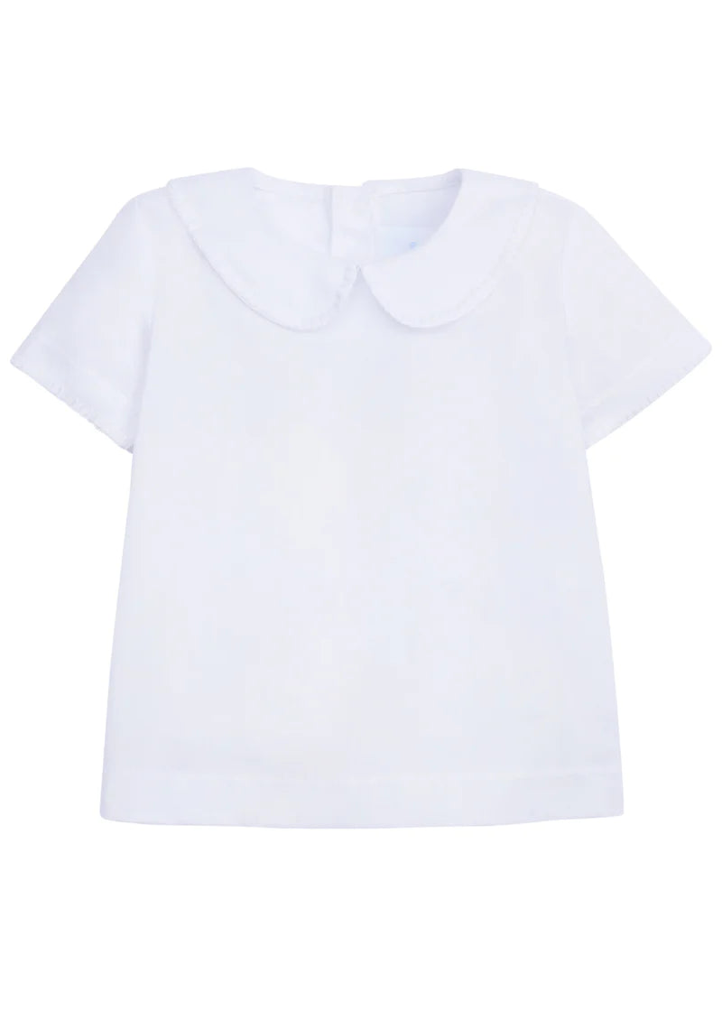 Whipstitch Day Shirt - Solid White