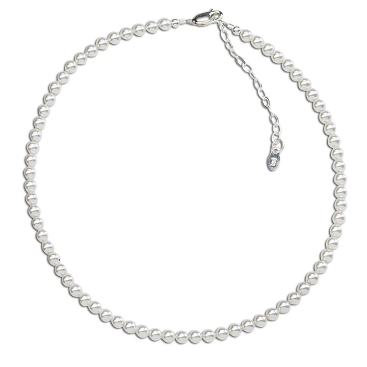 Sterling Silver Girls High-End Pearl Kids Necklace-Serenity