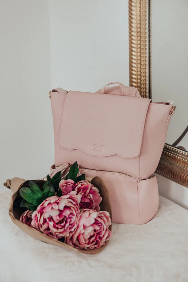 Hollis Diaper Bag Pink Blue Avenue