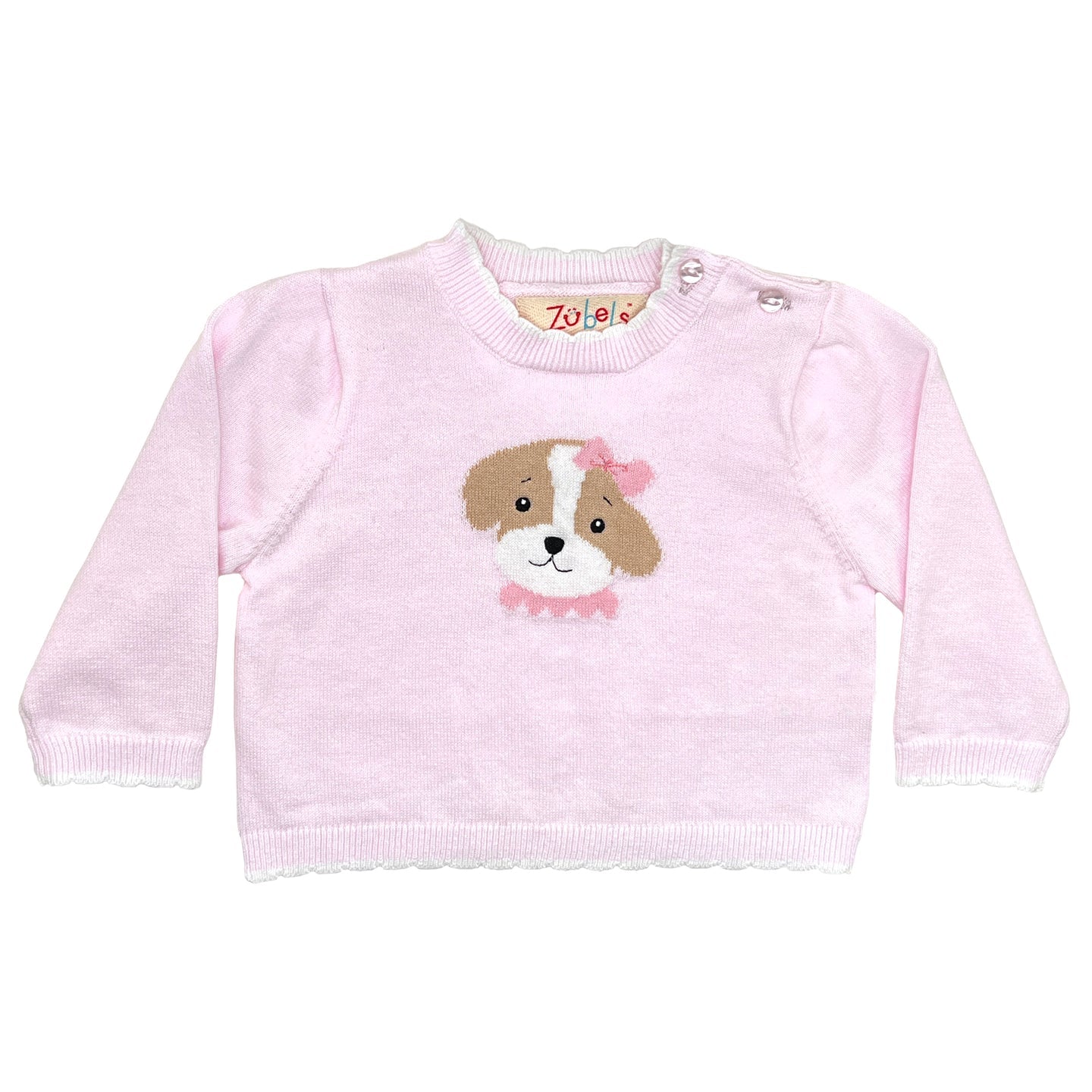 Dog Lightweight Knit Sweater in Pink