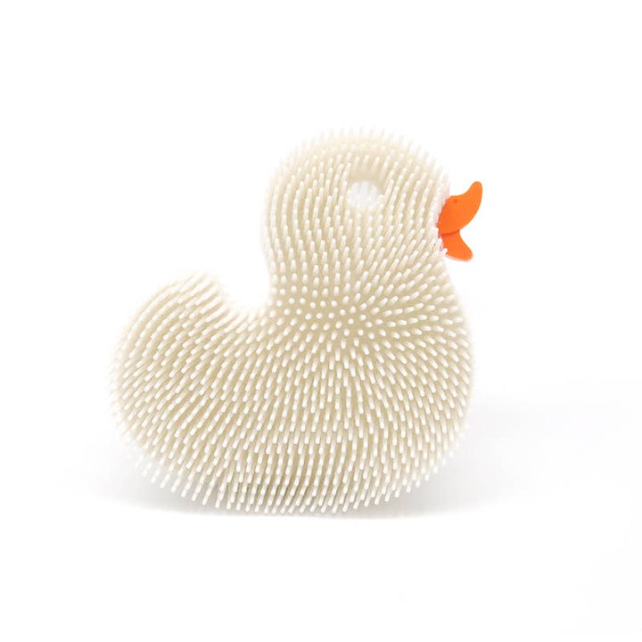 Silicone Bath Body Scrub Toy: Duck