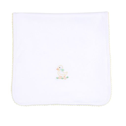 Little Quacker Embroidered Receiving Blanket