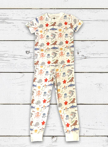 Sea Creatures Bamboo Pajamas