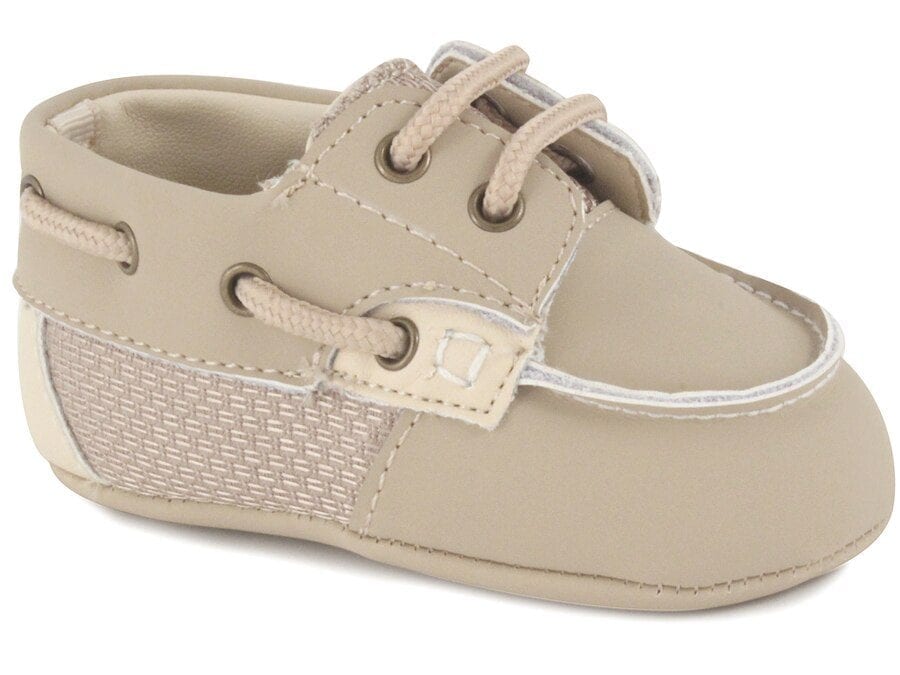 Infant Tan Soft Sole Boat Shoes