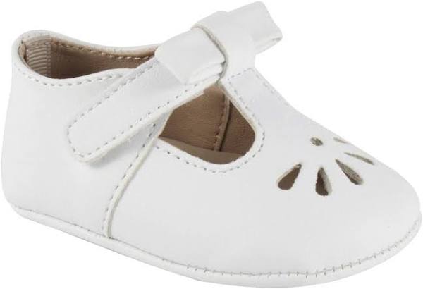 White T-bar with Bow Shoe