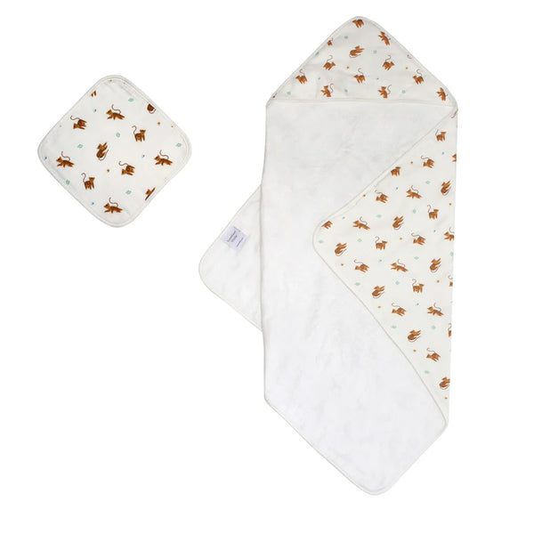 Hooded Towel & Washcloth Set
