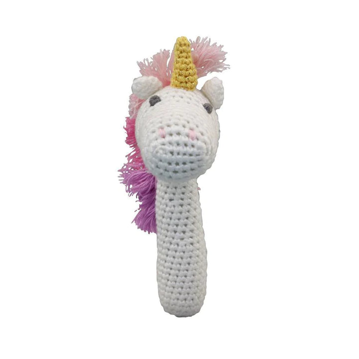 Unicorn Crochet Baby Rattle