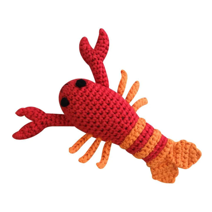 Lobster Hand Crochet Rattle
