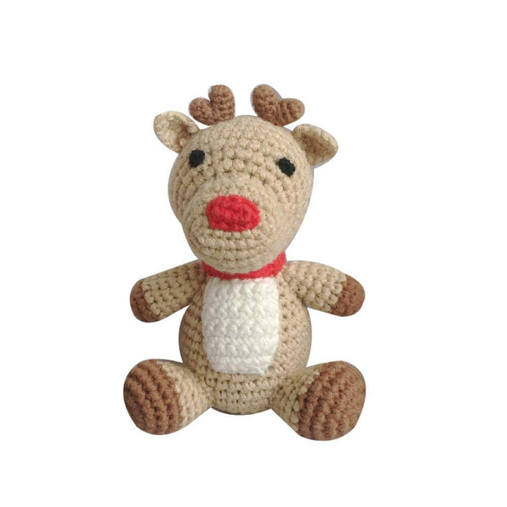 Reindeer Hand Crochet Rattle