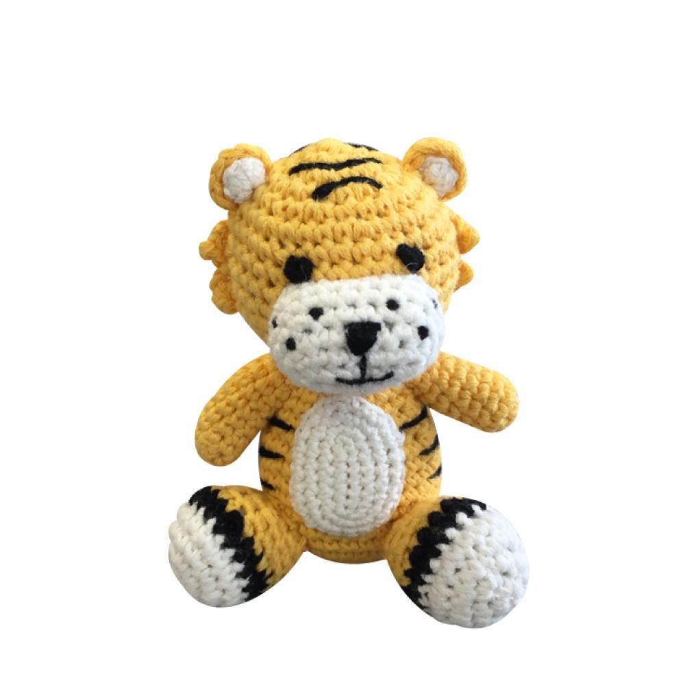 Tiger Hand Crochet Rattle